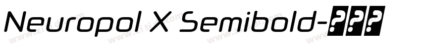 Neuropol X Semibold字体转换